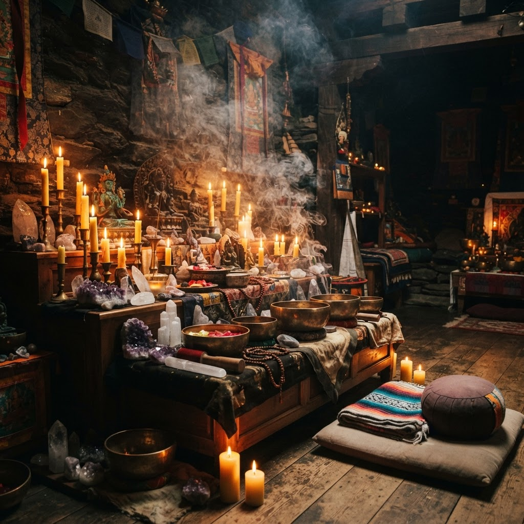 Private Sound Healing in the Temple with Sonya — a note on mechanism